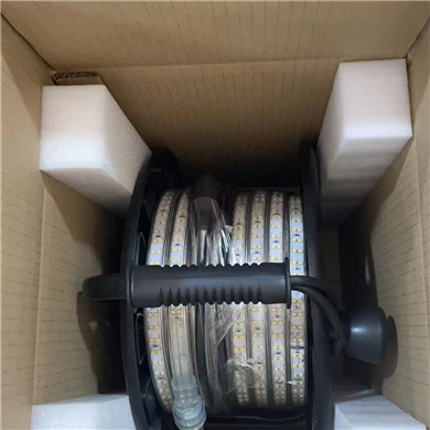 230 v Hoist Jobsite Applied Light Led Portable Strip Light On Drum 25M For Outdoor And Indoor Temporary Lighting