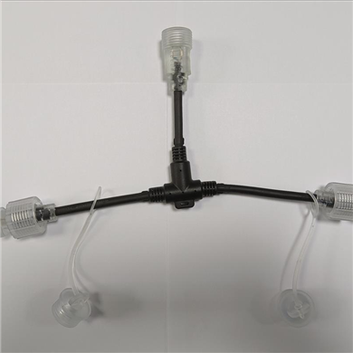 Y-Type Connector Custom-Made 1 Male and 2 Females IP65 waterproof Cable Splitter for LED Strip